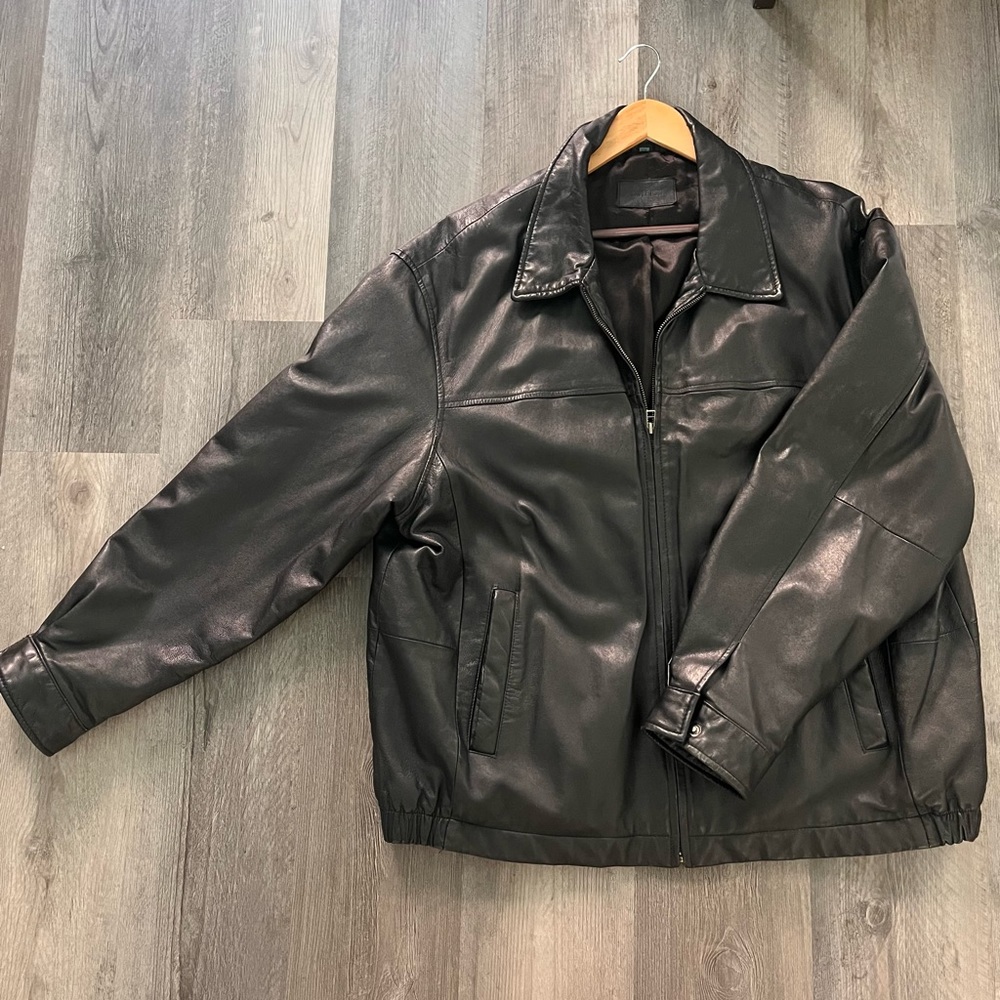 Vintage Savile Row Genuine Leather Mens 2XL Jacket